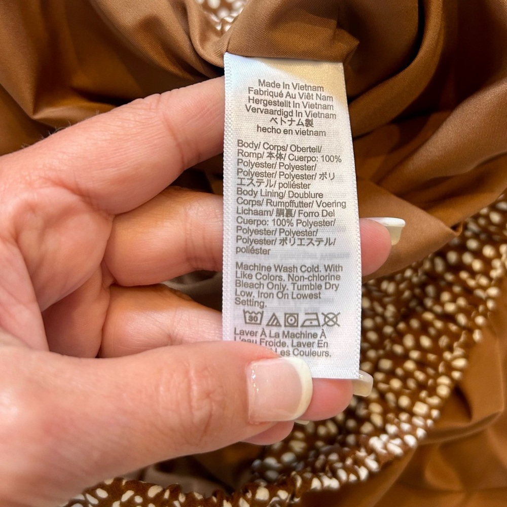 J.Crew Brown Polka Dot Skirt - Picture 7 of 10